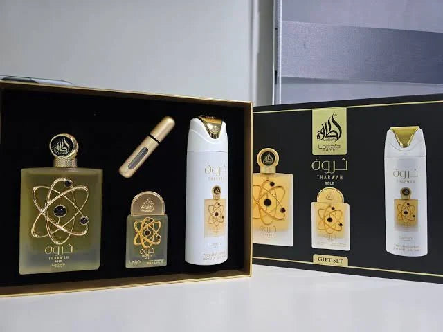 GIFT SET THARWAH GOLD WOMEN-3 PIECE EDP