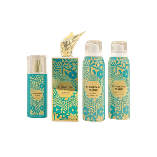 4-1 TURQUOISE MAGIC GIFT SET UNISEX EDP - BY AMARAN