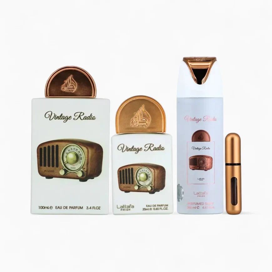 GIFT SET VINTAGE RADIO-3 PIECE