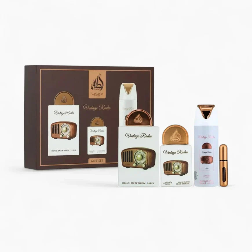 GIFT SET VINTAGE RADIO-3 PIECE