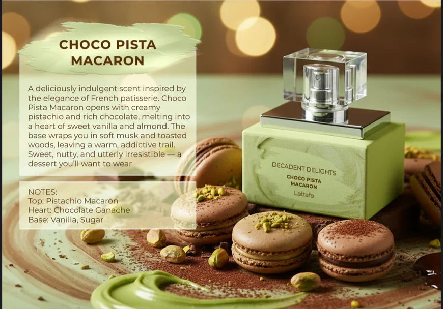 DECADENT DELIGHTS CHOCO PISTA MACARON