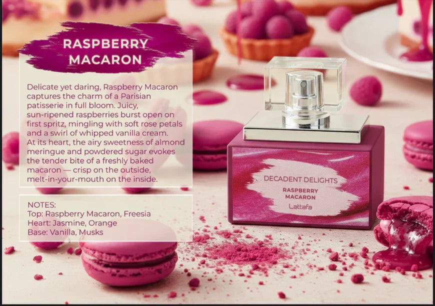 DECADENT DELIGHTS RASPBERRY MACARON