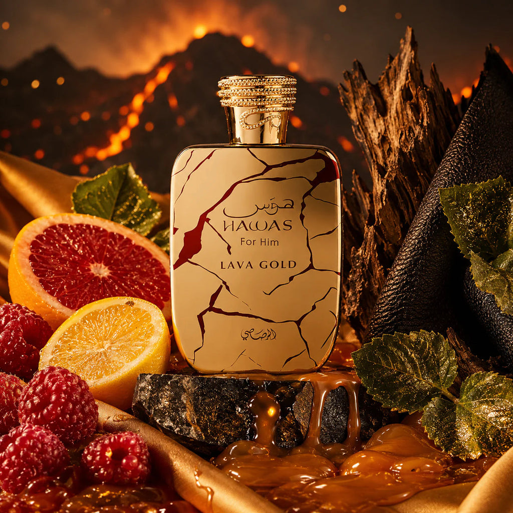 HAWAS LAVA GOLD MEN EDP - 100ML (3.4oz) By RASASI